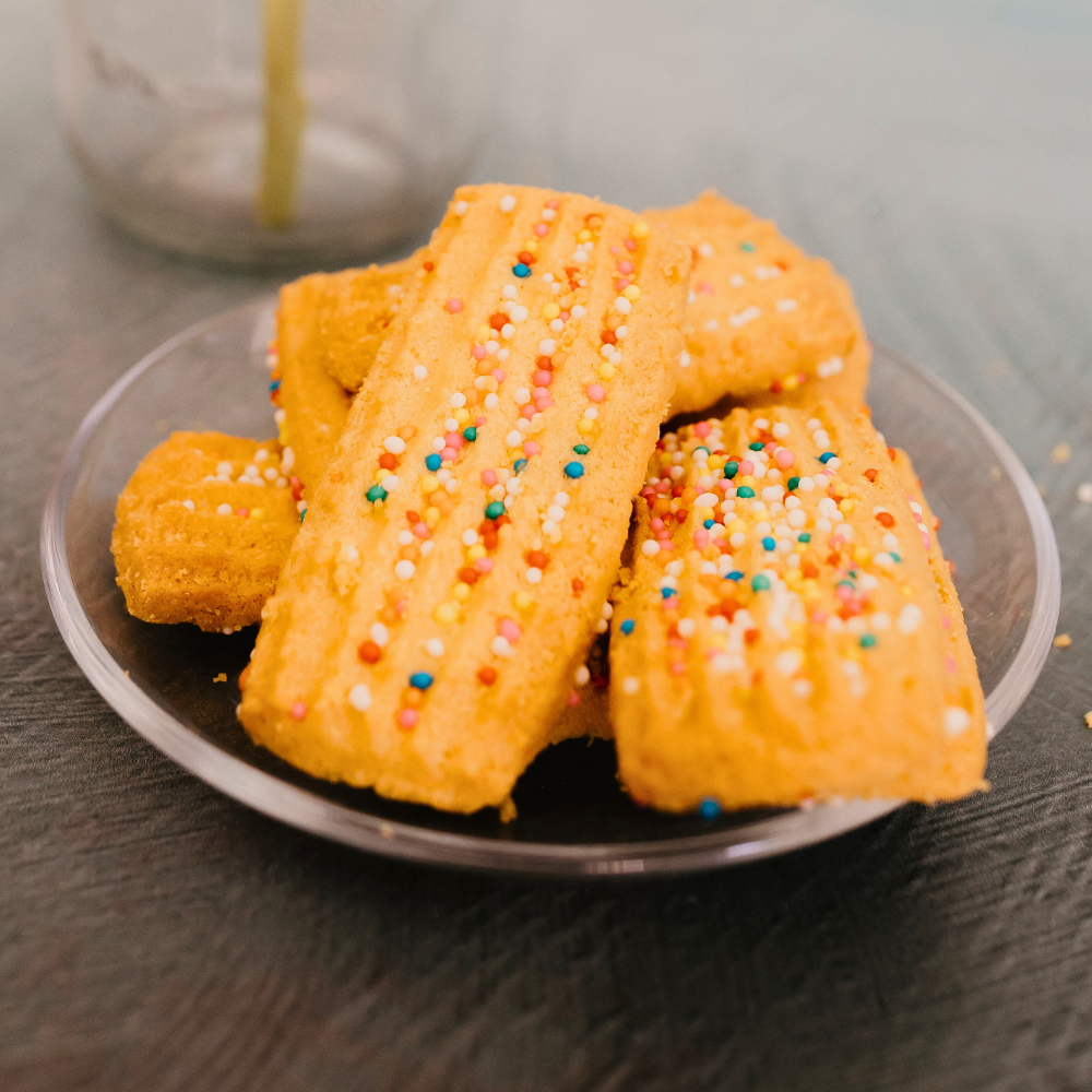 Custard Sprinkle Biscuits